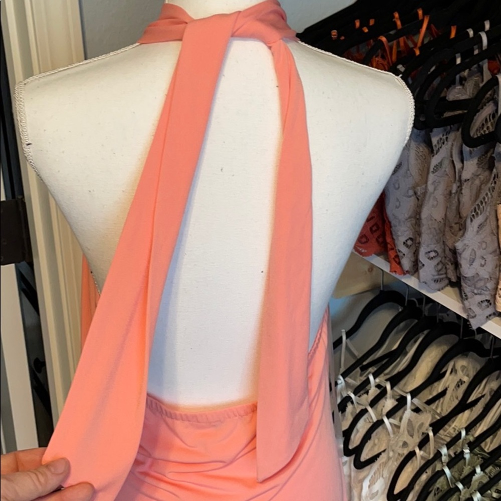 💫💫NWOT Women’s beautiful coral dressy dress. - Picture 5 of 6
